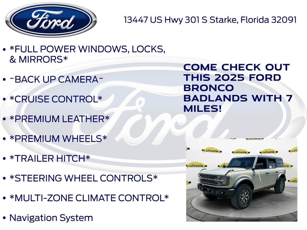 New 2025 Ford Bronco Badlands - photo 10
