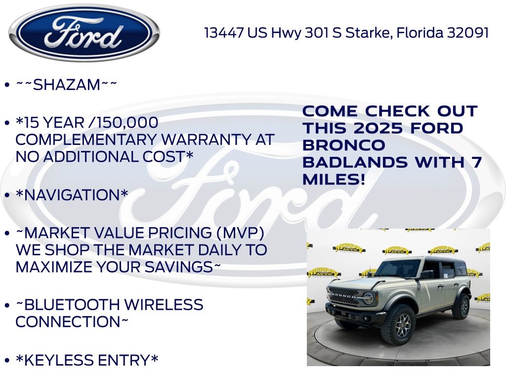 New 2025 Ford Bronco Badlands - photo 5