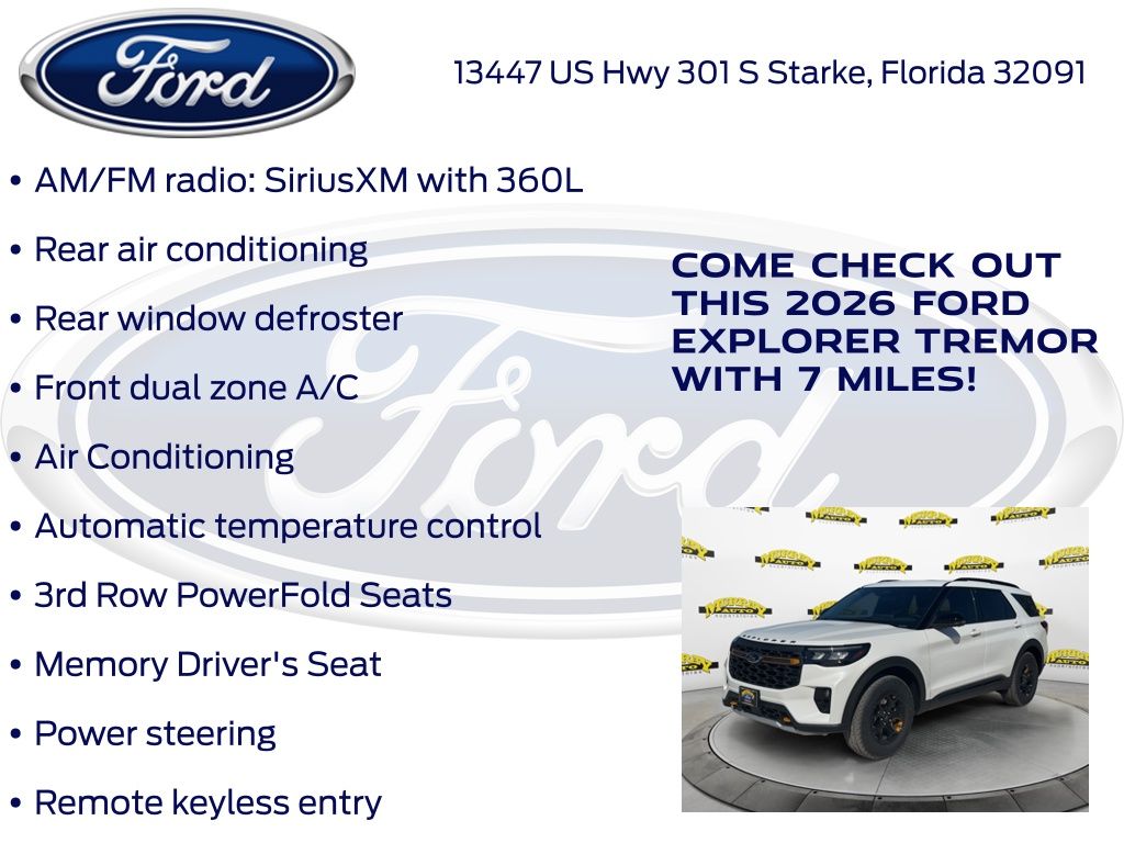 New 2026 Ford Explorer Tremor - photo 30