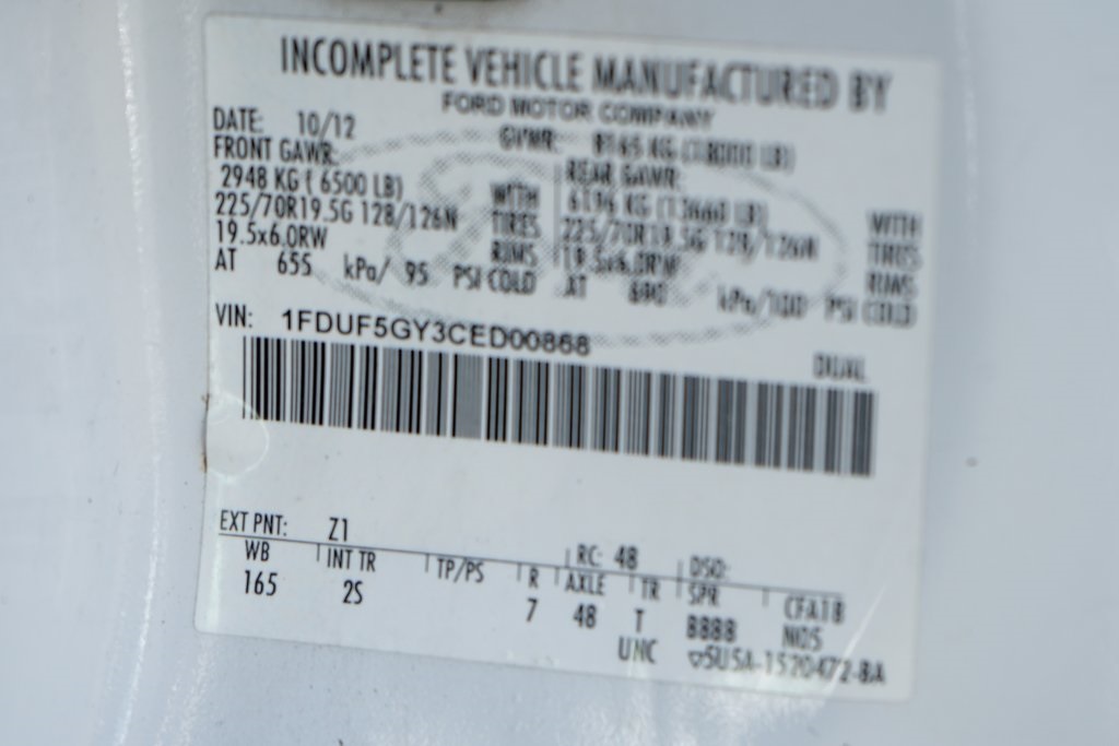 Used 2012 Ford F-550 Regular Cab Cab Chassis - photo 45