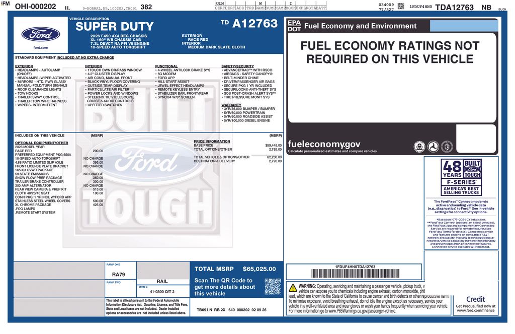 New 2026 Ford F-450 Regular Cab Cab Chassis - photo 20