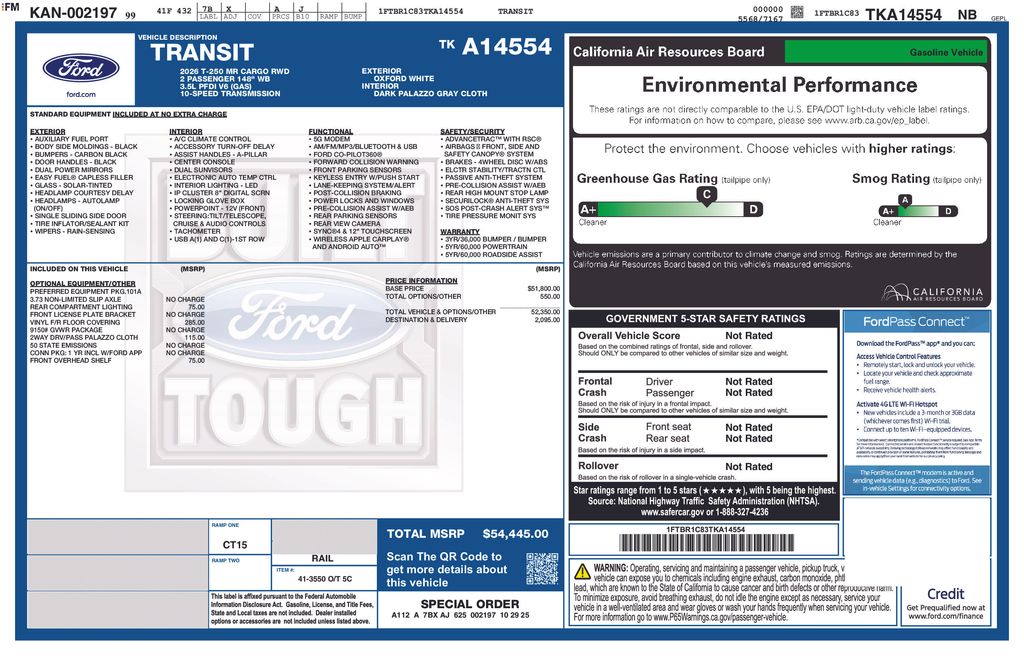 New 2026 Ford Transit 250 Medium Roof Empty Cargo Van - photo 4