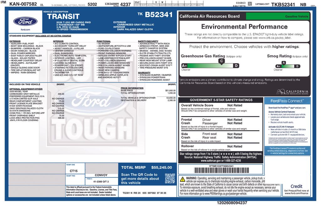 New 2026 Ford Transit 250 Medium Roof Empty Cargo Van - photo 5