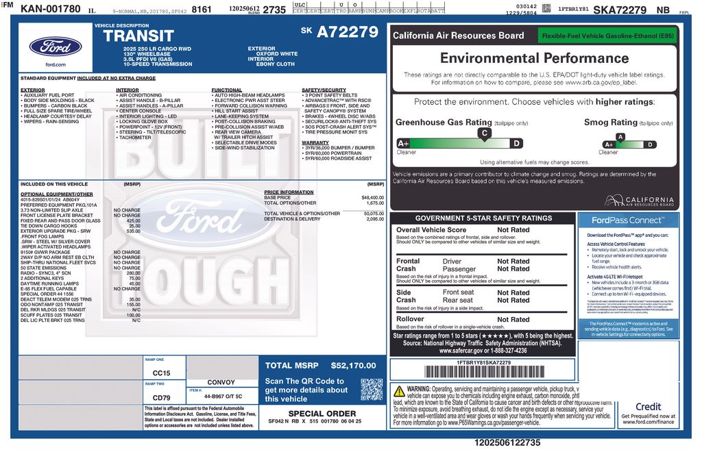Used 2025 Ford Transit 250 Low Roof Empty Cargo Van - photo 30