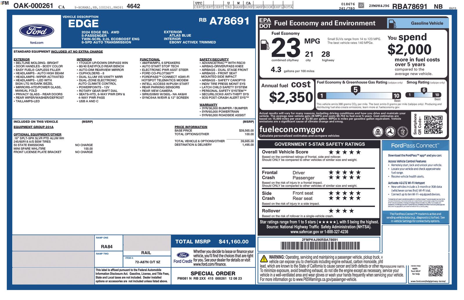 Used 2024 Ford Edge SEL - photo 33