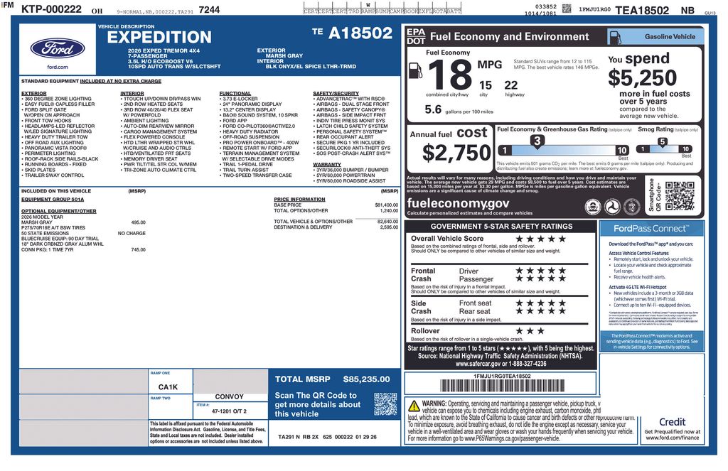 New 2026 Ford Expedition Tremor - photo 5