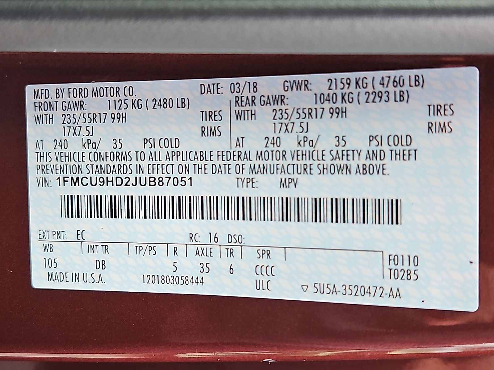Used 2018 Ford Escape SEL - photo 9