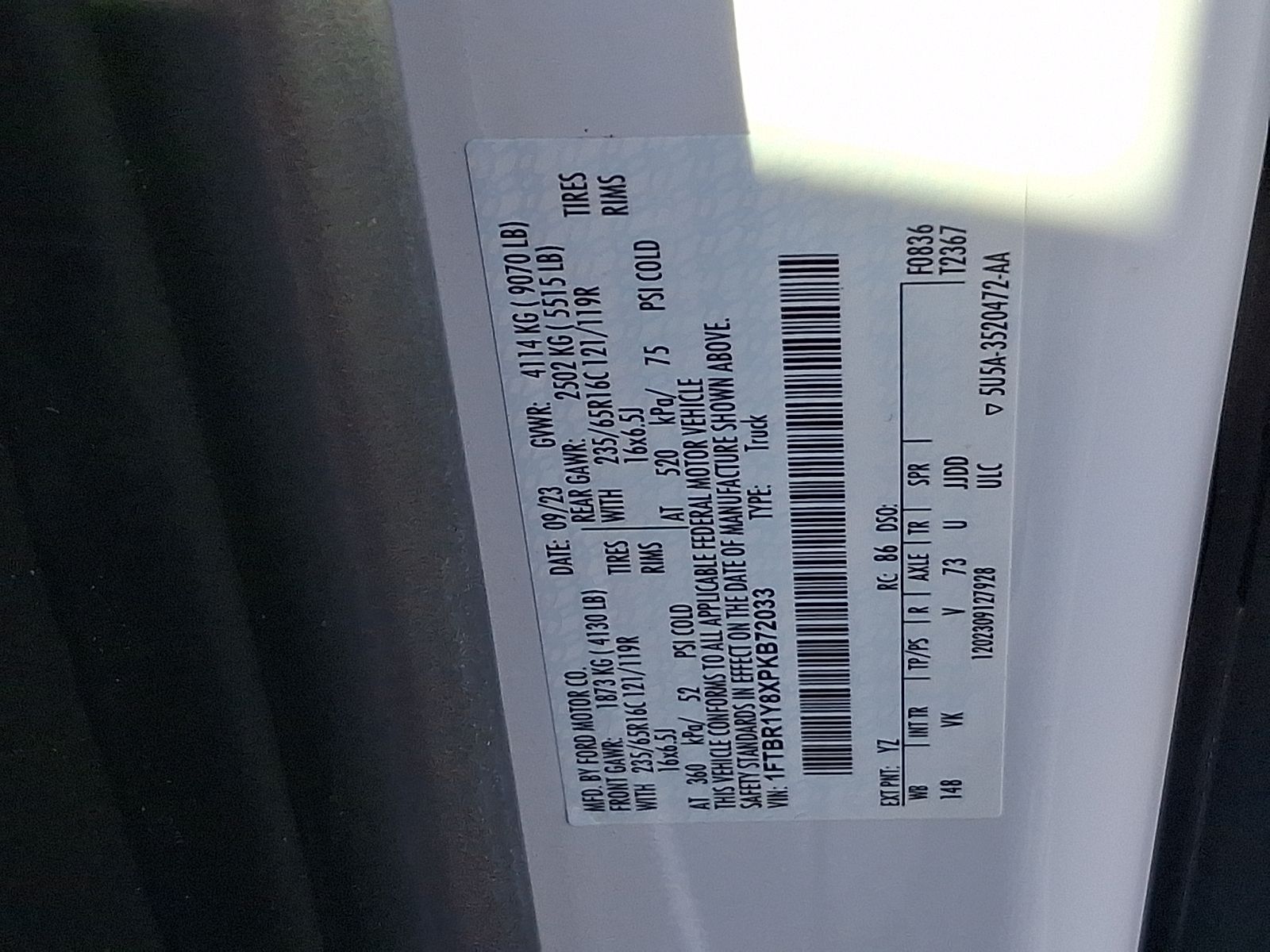 Used 2023 Ford Transit 250 Low Roof Empty Cargo Van - photo 7