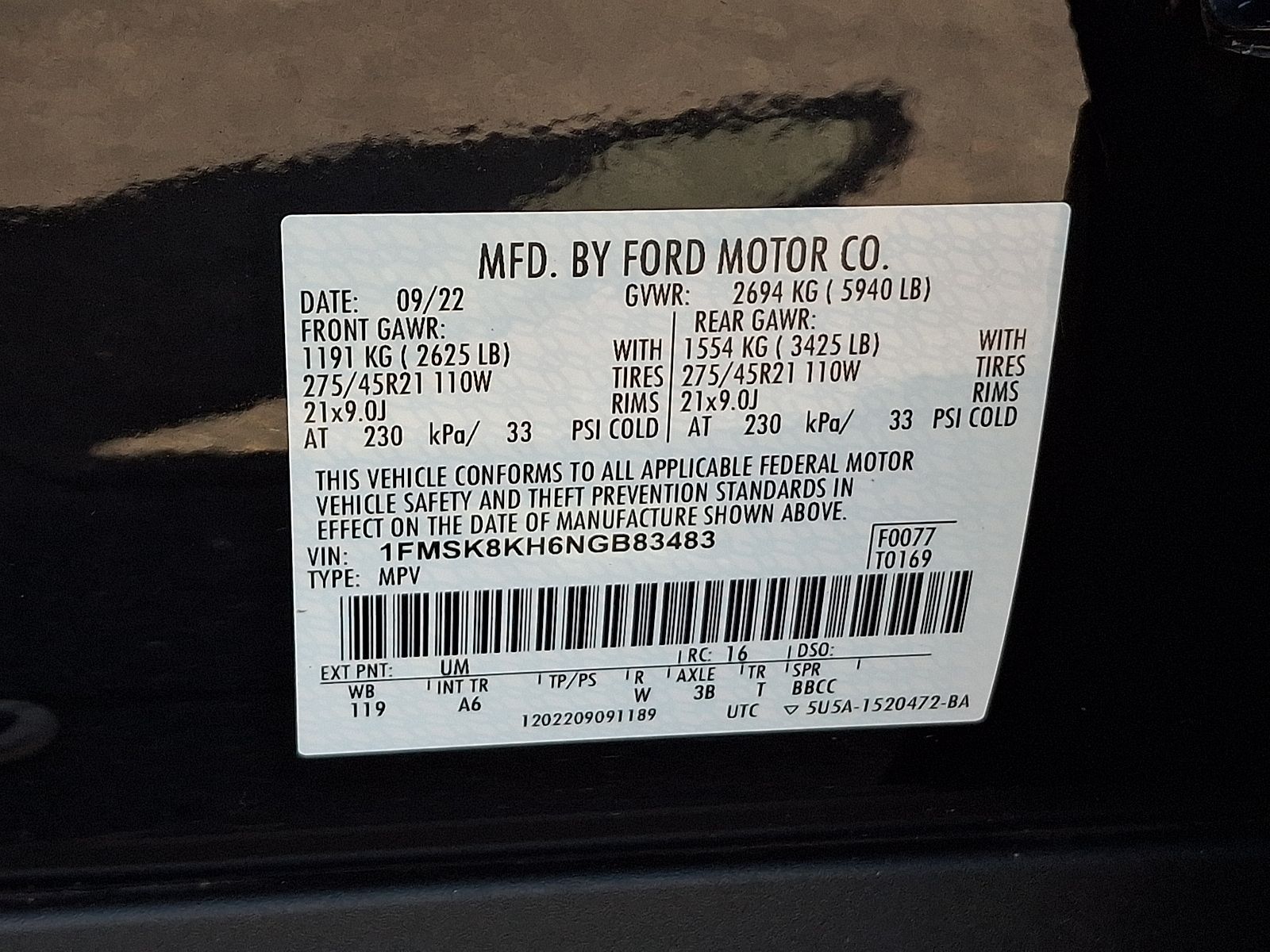 Used 2022 Ford Explorer ST-Line - photo 17