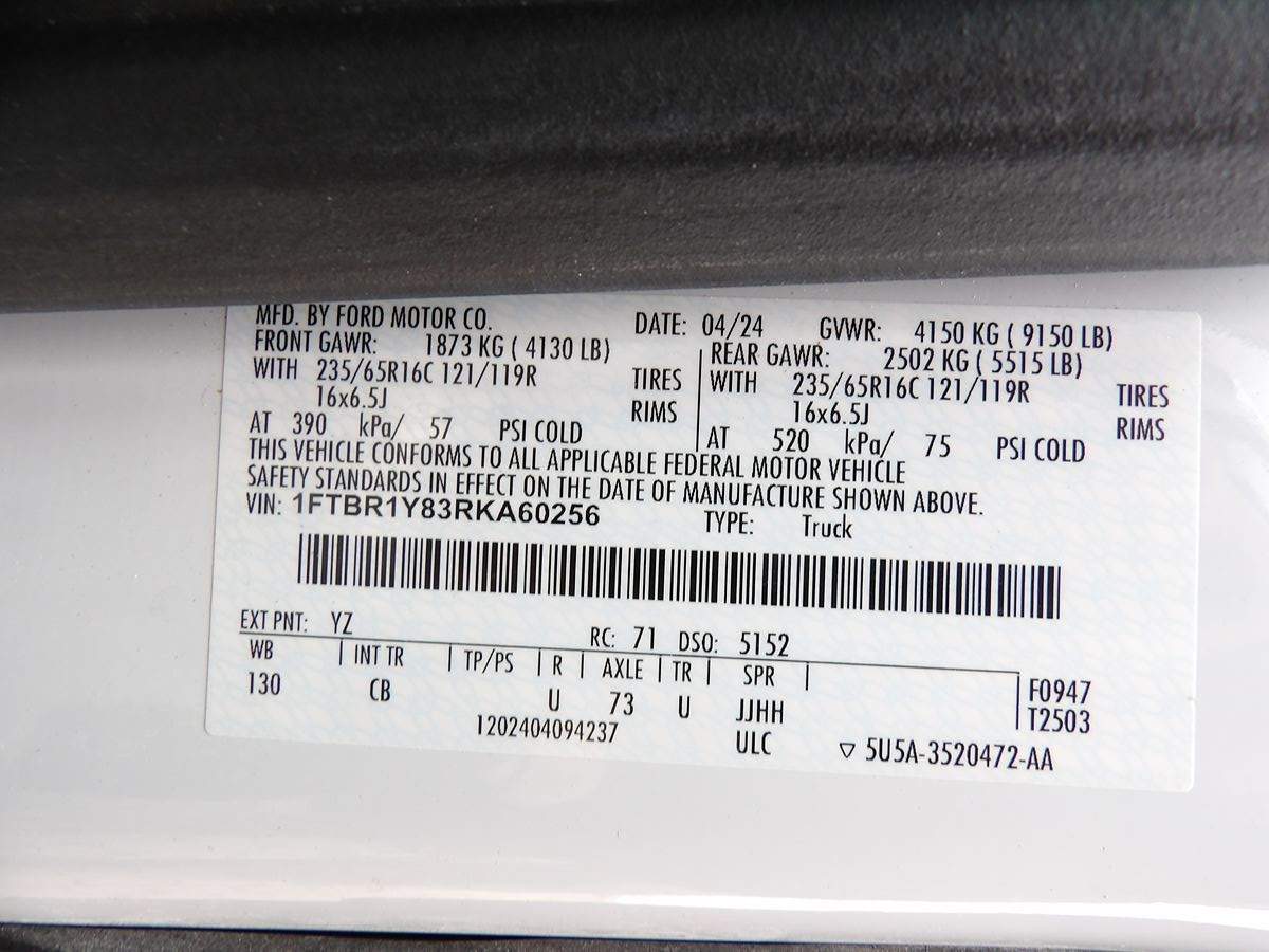 Used 2024 Ford Transit 250 Low Roof Empty Cargo Van - photo 24
